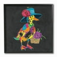thumbnail image 1 of The Stupell Home Decor Playful Duck with Hat Rainbow Textural Chalk Drawing, 1 of 2