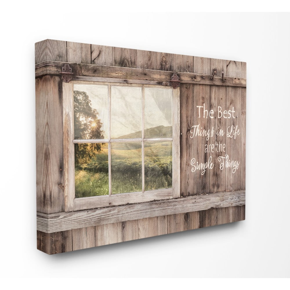 The Stupell Home Decor Simple Things Rustic Barn Window Distressed Photograph