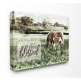 thumbnail image 1 of The Stupell Home Decor Simply Blessed Distressed Farm Yard Horses Photograph, 1 of 6