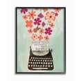 thumbnail image 1 of The Stupell Home Decor Successful Woman Pink and Orange Floral Explosion Typewriter, 1 of 2