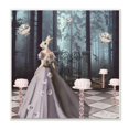 thumbnail image 1 of The Stupell Home Decor Surreal Blue Bunny Wonderland Floral Tea Party in a Forest Landscape Wall Plaque Art, 1 of 4