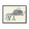 thumbnail image 1 of The Stupell Home Decor Virginia Black and White Photograph on Cream Paper Postcard Framed Texturized Art, 1 of 2