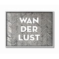 thumbnail image 1 of The Stupell Home Decor Wanderlust Patterned Bricks Gray Framed Texturized Art, 1 of 2