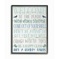 thumbnail image 1 of The Stupell Home Decor Welcome to the Beach Blue Aqua and White Planked Look Sign, 1 of 2