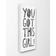 thumbnail image 1 of The Stupell Home Decor You Got This Girl Black and White Distressed Collage Look Typography, 1 of 2