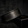 thumbnail image 1 of The "Style" Black Leather Dog Collar for Large Dog Breeds, 1 of 7