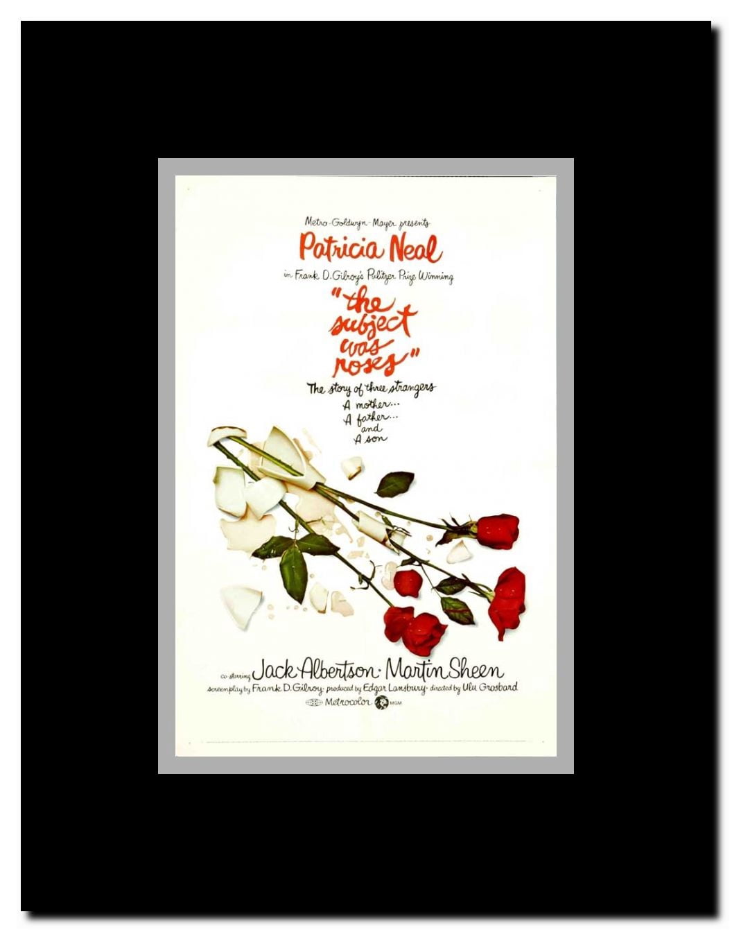 The Subject Was Roses Framed Movie Poster