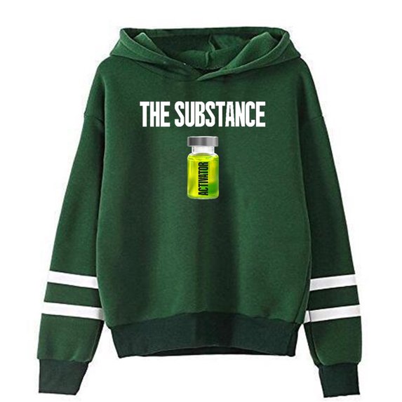 The Substance 2024 Hoodie Pocketless Parallel Bars Sleeve Streetwear Women Men Hooded Sweatshirt