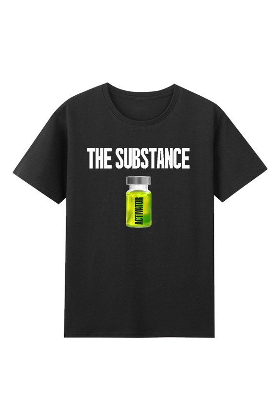 The Substance 2024 Horror Movie T-shirt Short Sleeve Cotton Tee Women Men Streetwear Tops