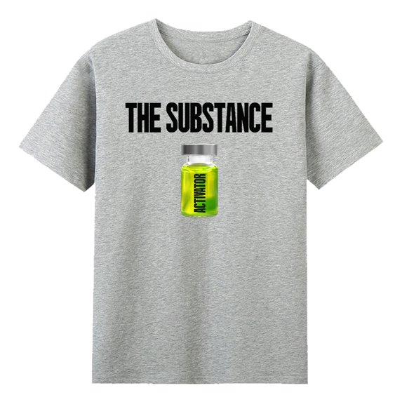 The Substance 2024 Horror Movie T-shirt Short Sleeve Cotton Tee Women Men Streetwear Tops