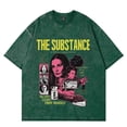 thumbnail image 1 of The Substance Vintage 90's Wash T-shirt Cosplay unisex fashionable street wear pure cotton short sleeved T-shirt, 1 of 5