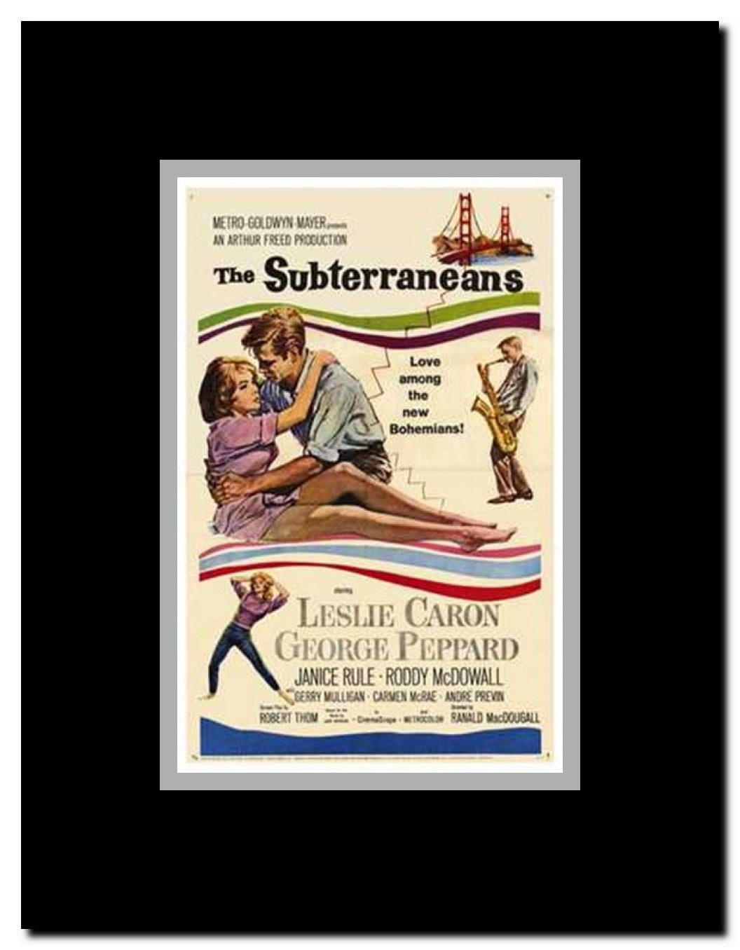 The Subterraneans Framed Movie Poster