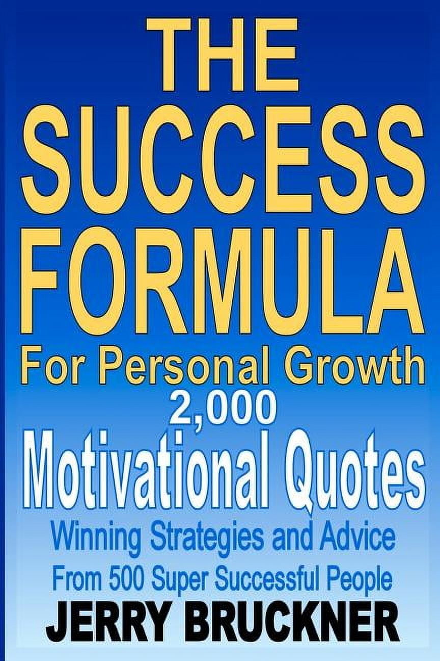 Personal Development Formula The Success Formula For Personal Growth (1st ed.)(Paperback) - Walmart.com