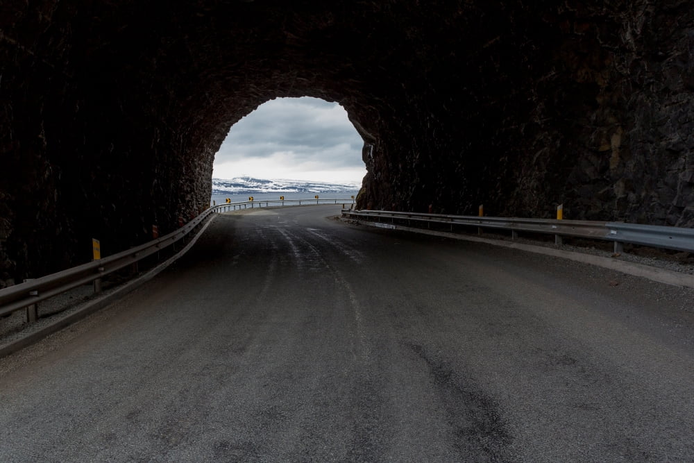 The Sudavik Tunnel Sudavik West Fjords Iceland Canvas Art - Panoramic Images (36 x 12)