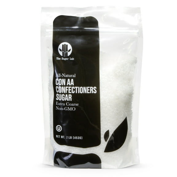 The Sugar Lab Confectioners Sugar AA - Extra Coarse Baking Sugar Con AA - Sugar Crystals for Baking and Cupcake & Candy Decorations - Bakes up Clear