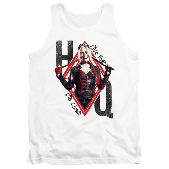 The Suicide Squad Live Fast Harley Unisex Adult Tank Top, Live Fast Harley, X-Large