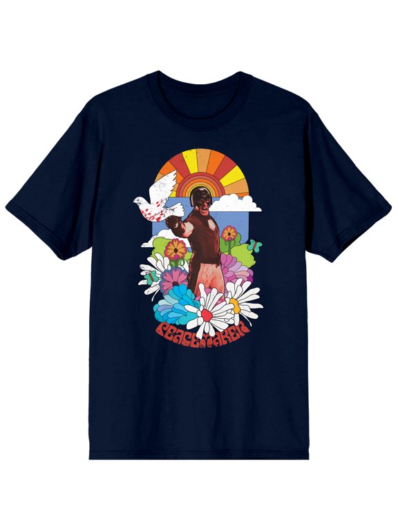 The Suicide Squad Movie Peacemaker Navy Graphic Tee - L