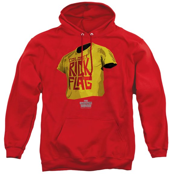 The Suicide Squad Rick Flag Illustration Unisex Adult Pull-Over Hoodie, Rick Flag Illustration, 2X-Large