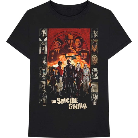 The Suicide Squad Unisex T-Shirt Team Poster (Medium)