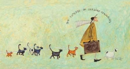 The Suitcase of Sardine Sandwiches Canvas Art - Sam Toft (24 x 36)
