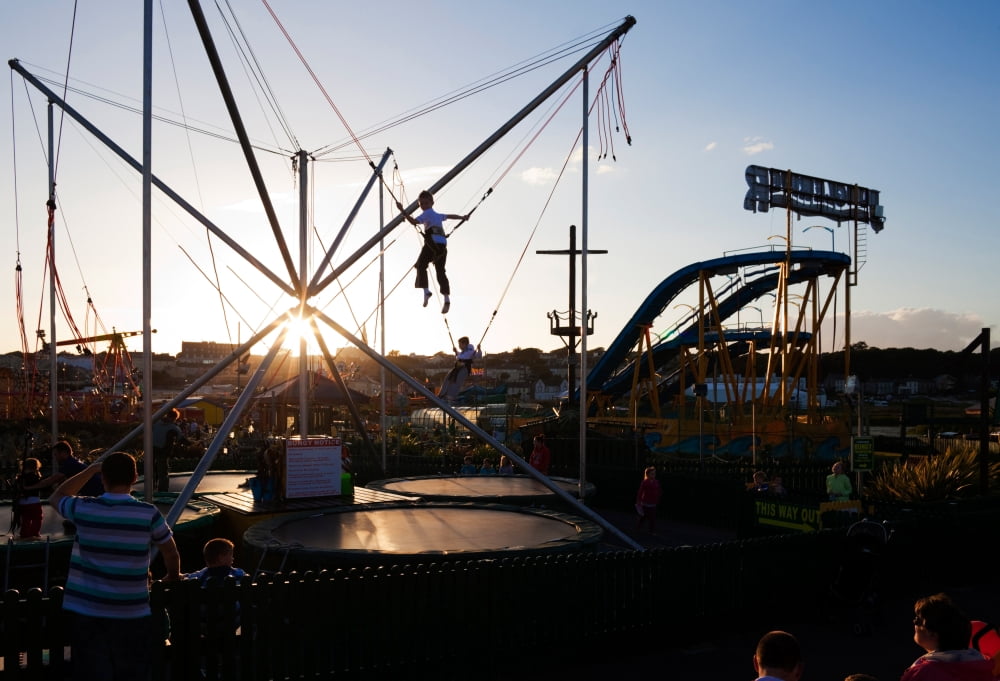 The Summer Fairground Tramore County Waterford Ireland Canvas Art - Panoramic Images (12 x 36)