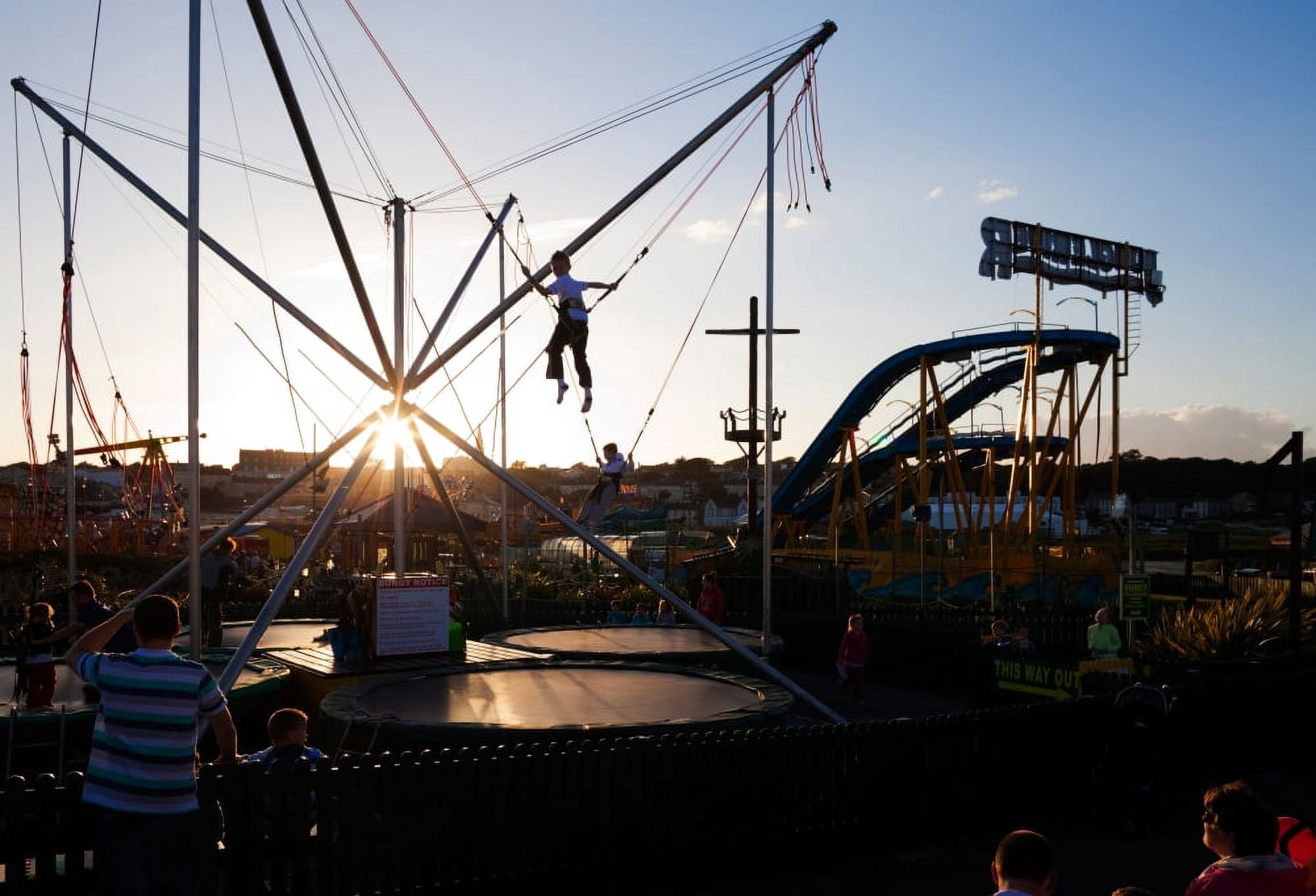 The Summer Fairground Tramore County Waterford Ireland Canvas Art - Panoramic Images (9 x 27)