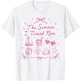 thumbnail image 1 of The Summer I Turned Nine, 9th Birthday Girl, Summer Theme, Birthday Celebration, Short Sleeve T-Shirt, 1 of 5
