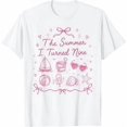 thumbnail image 1 of The Summer I Turned Nine, 9th Birthday Girl, Summer Theme, Birthday Celebration, Short Sleeve T-Shirt, 1 of 5