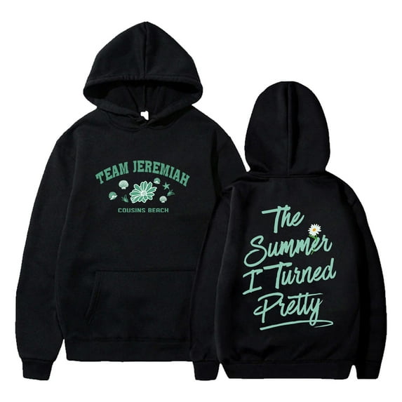 The Summer I Turned Pretty Cousins Beach Merch Fashion and leisure Hoodie Team Jeremiah Team Conrad Hooded Sweatshirt