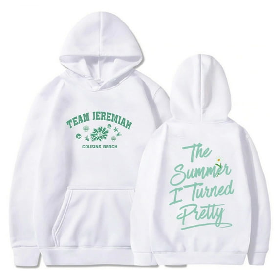 The Summer I Turned Pretty Cousins Beach Merch Hoodie Team Jeremiah Team Conrad Hooded Sweatshirt