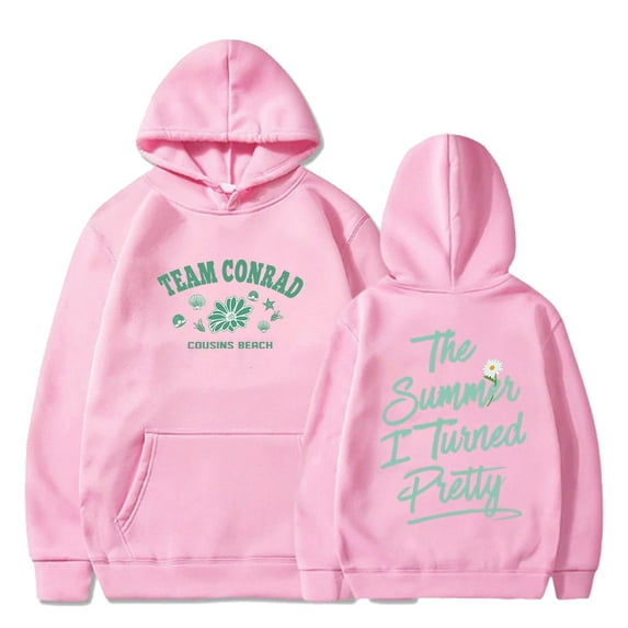 The Summer I Turned Pretty Cousins Beach Merch Hoodie Team Jeremiah Team Conrad Hooded Sweatshirt