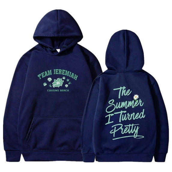The Summer I Turned Pretty Cousins Beach Merch Hoodie Team Jeremiah Team Conrad Hooded Sweatshirt