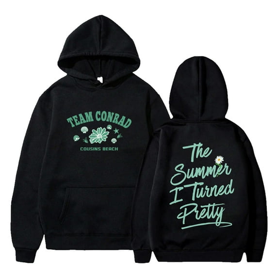 The Summer I Turned Pretty Cousins Beach Merch Hoodie Team Jeremiah Team Conrad Hooded Sweatshirt