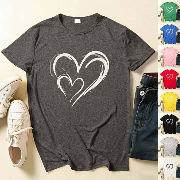 The Summer I Turned Pretty GaThRRgYP Womens Tops Plus Size,Fashion Women's Short Sleeve Casual Leopard Printed Loose T-shirt Tops Gray M