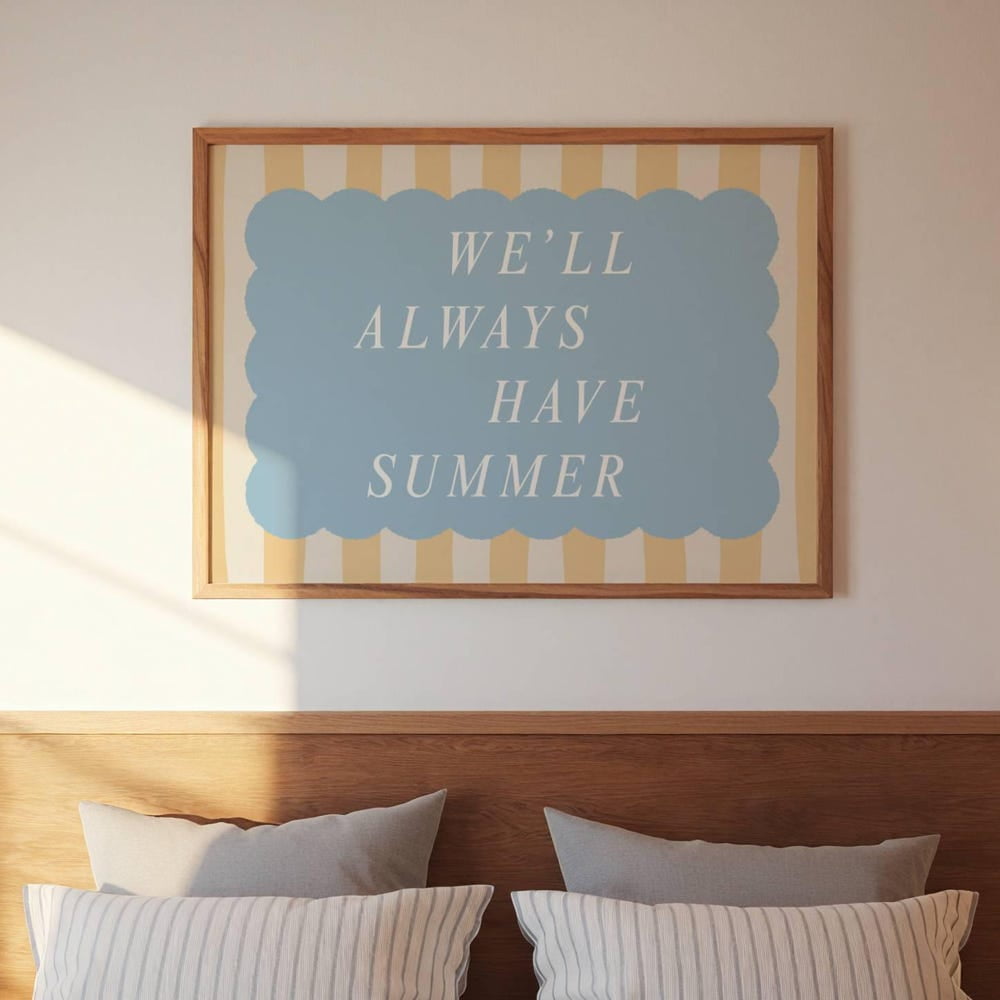 The Summer I Turned Pretty Print: Cousins Beach Wall Art UNFRAMED PAPER ...