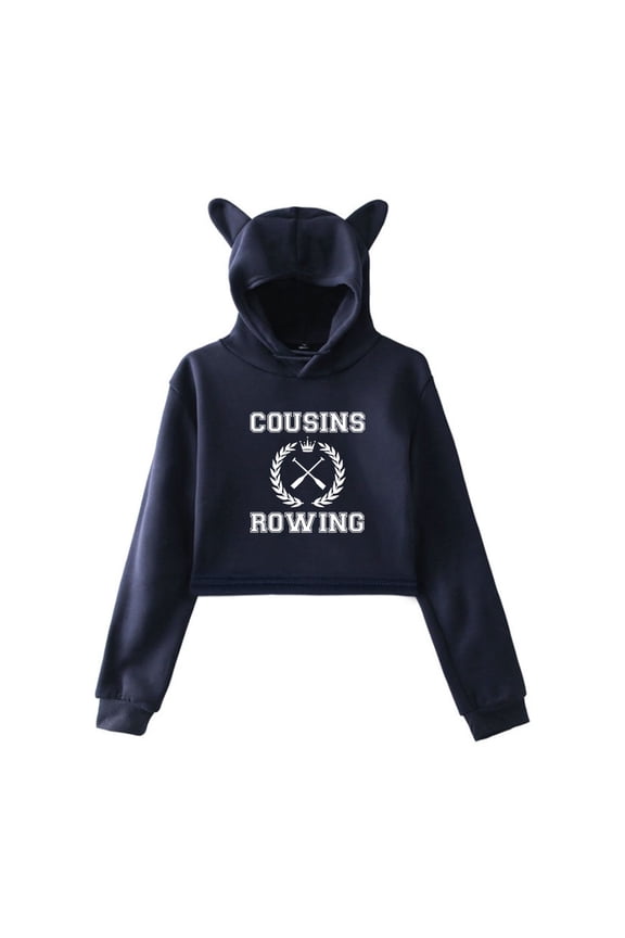 The Summer I Turned Pretty Season 2 Cat Ear Hoodie Women Long Sleeve Fashion Crop Tops