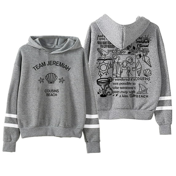 The Summer I Turned Pretty Team Jeremiah Hoodie Women Men Pocketless Parallel Bars Hooded Sweatshirt