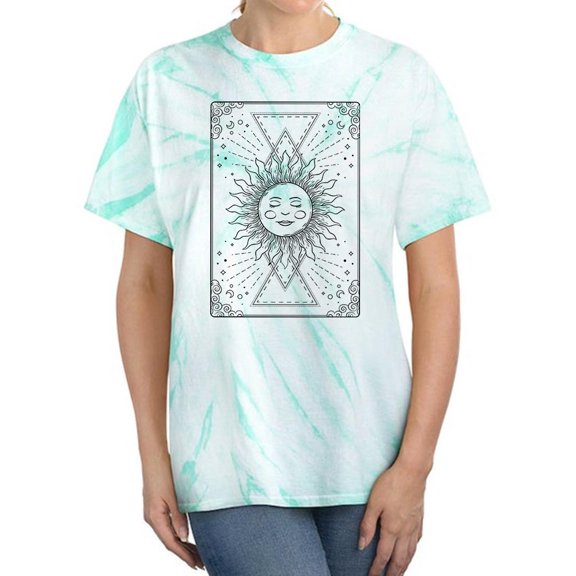 The Sun Card Tie Dye Cyclone Women -Smartprints Designs, Female Medium