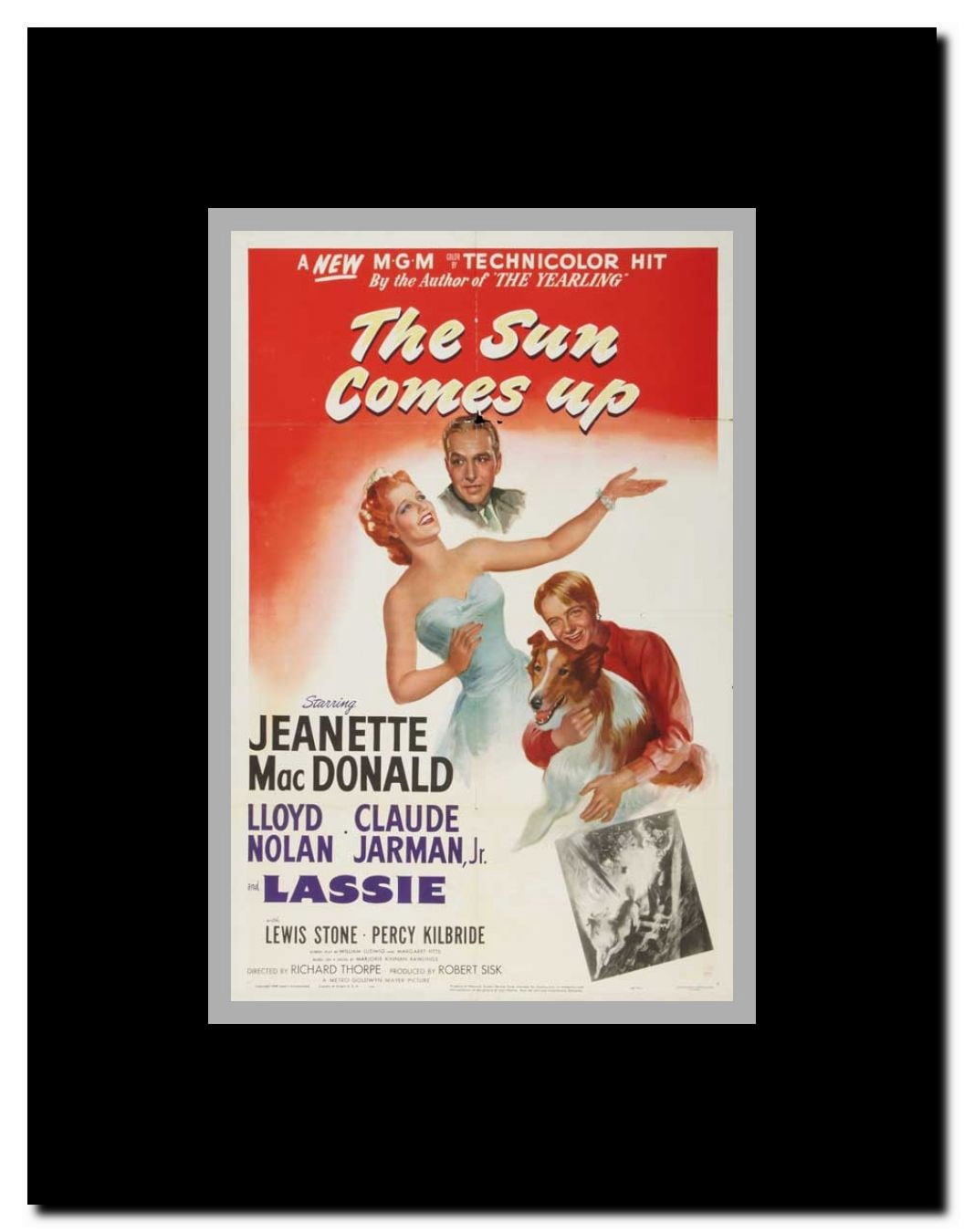 The Sun Comes Up Framed Movie Poster