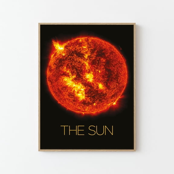 The Sun NASA Space Travel Poster Print | Stars Planets Universe Cosmos