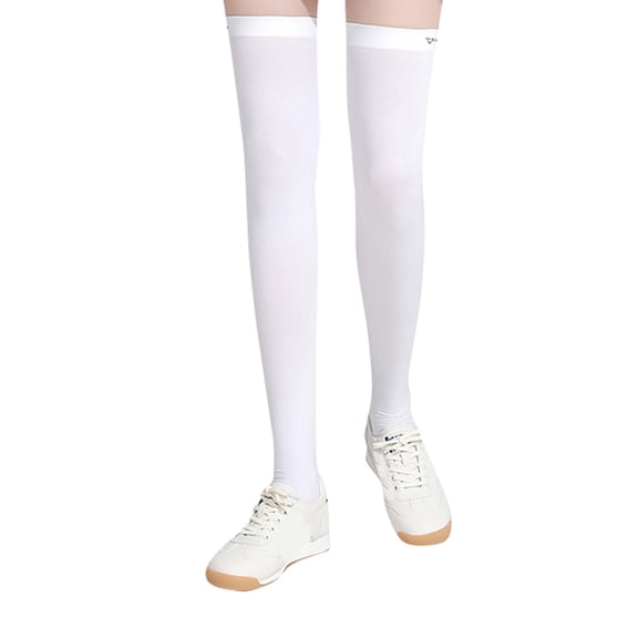 The Sun Sleeves Leg Sleeves UV Protection Open Heel Cooling Sleeves Stockings For Tennis Golf