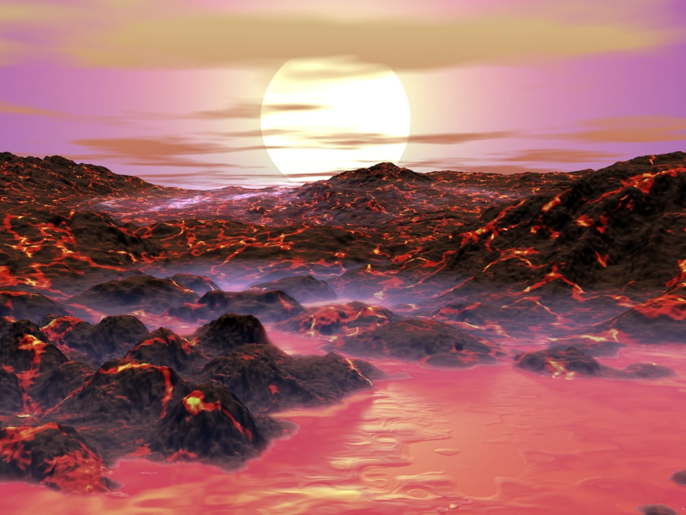 The Sun begins its journey toward becoming a red giant Canvas Art - Walter MyersStocktrek Images (33 x 25)
