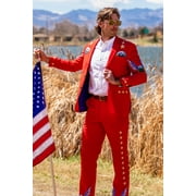The Sunday Best - Shinesty Western Style Red USA Suit  US Jacket 56