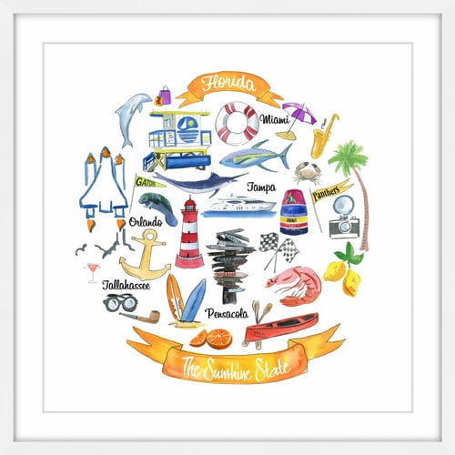 "The Sunshine State" Framed Painting Print