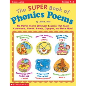 Pre-Owned The Super Book of Phonics Poems, Grades K-3: 88 Playful Poems With Easy Lessons That Teach Consonants, Vowels, Blends, Diagraphs, and Much More Paperback