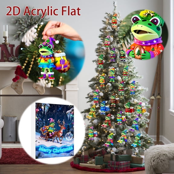 The Super Cute Frog 2D Acrylic Countdown Will Help You Count Down To Every Festive Moment And Bring You Joy And Surprises