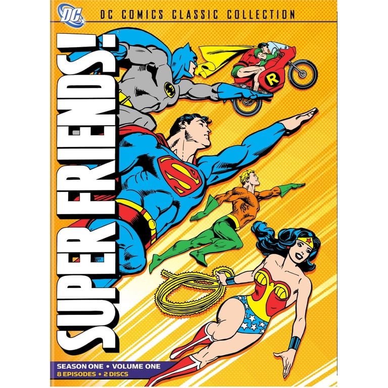 Super Friends Heroes Set: Superman, Batman Animated TV Box