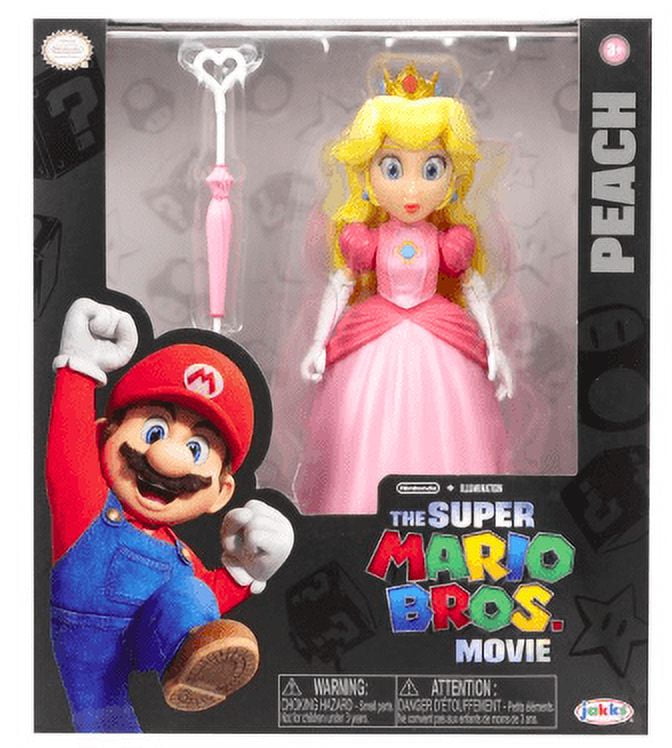 The Super Mario Bros. Movie 2023 - 5 inch Feature Peach Action Figure with  Accessory (NEW)