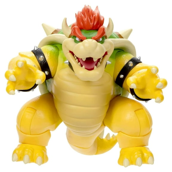 The Super Mario Bros. Movie 2023 - 7 inch Feature Bowser Action Figure with Fire Breathing Effects