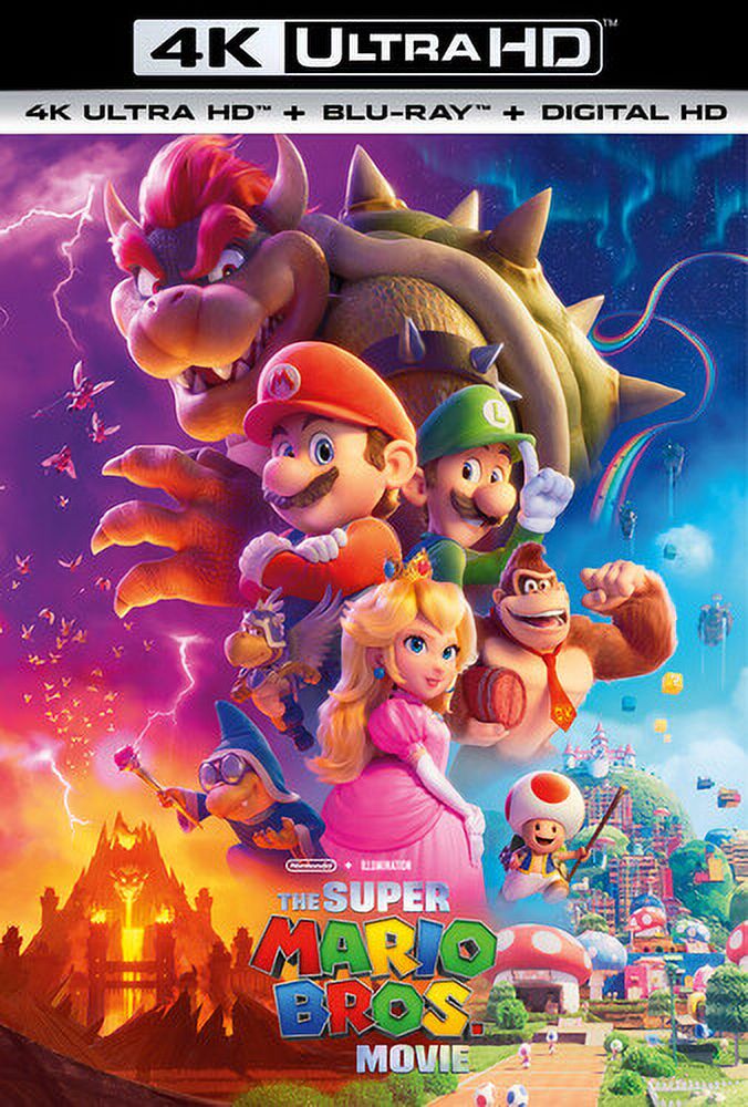 The Super Mario Bros. Movie (4K Ultra HD + Blu-ray + Digital Copy), Universal Studios, Kids & Family - image 1 of 3